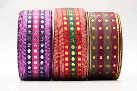 Metallic Polka Dots Design Ribbon - Metallic Polka Dots Design Ribbon